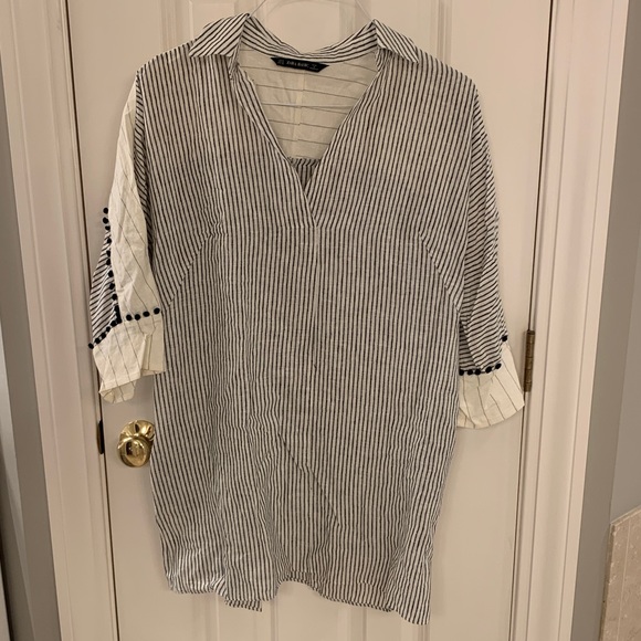 NWT Zara Hemp Tunic M - Picture 1 of 6